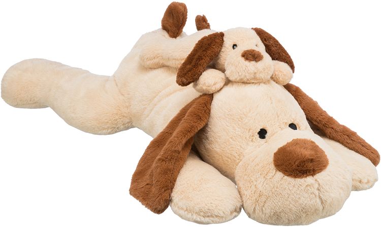 TRIXIE Ankuschelhund Benny, Plüsch, 75 cm, beige/braun