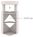 Vorschaubild TRIXIE Kratzbaum Cat Tower Arma 54x54x98cm grau/blau/grau