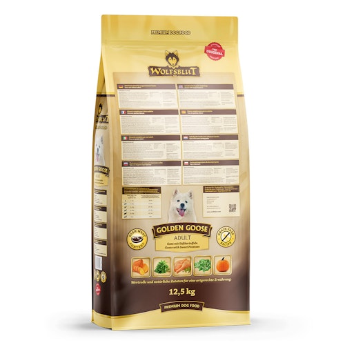WOLFSBLUT Golden Goose Gans mit Süßkartoffeln Hundetrockenfutter