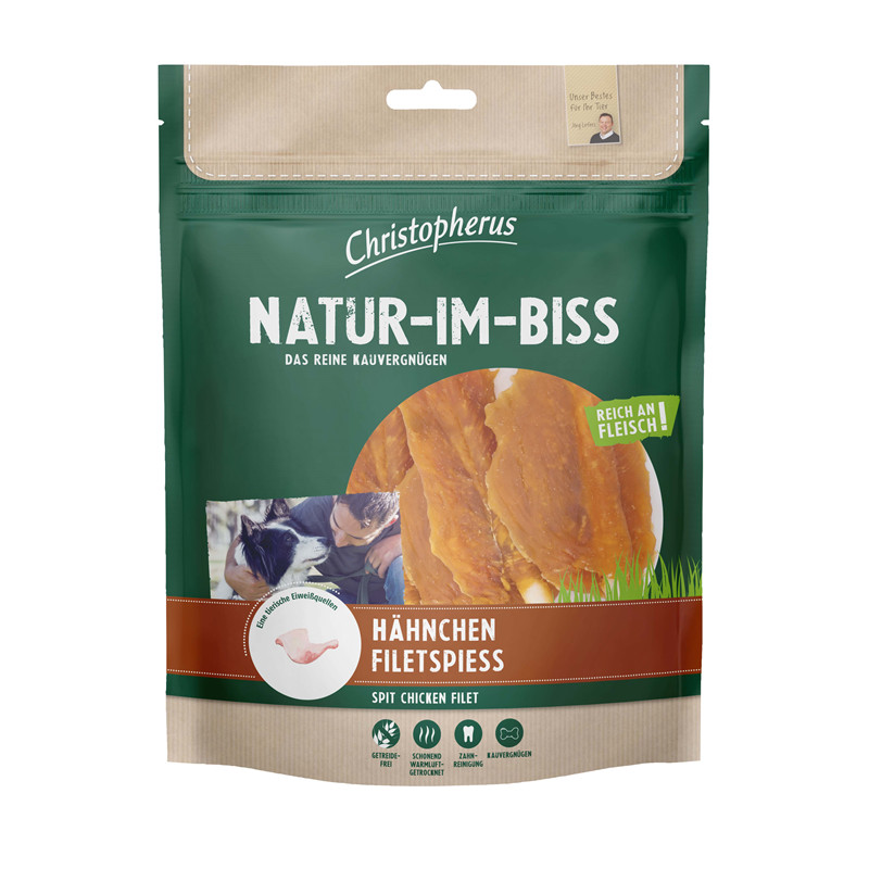 Christopherus 300g Natur-Im-Biss Hähnchen-Filetspiess Hundesnack