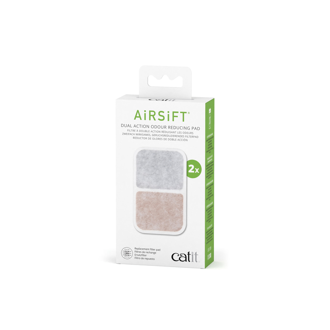 catit AiRSiFT Dual Action Pad 2er-Pack Katzentoilettenzubehör