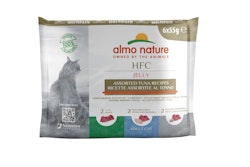 Almo Nature HFC Jelly 3 Sorten mit Thunfisch  6 x 55g Beutel Multipack Katzennassfutter