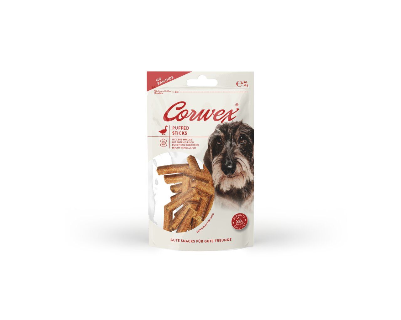 Corwex Puffed Stick Ente 50g Hundesnack