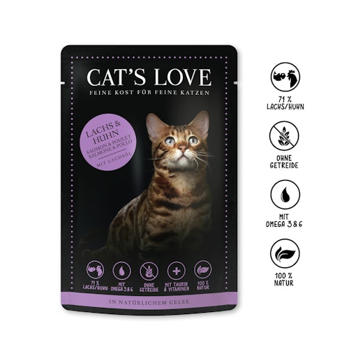Cat's Love Adult Mix 85g Beutel Katzennassfutter