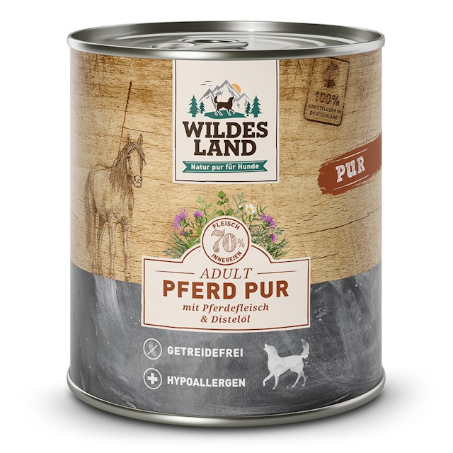 Wildes Land PUR Hundenassfutter 800gVorschaubild