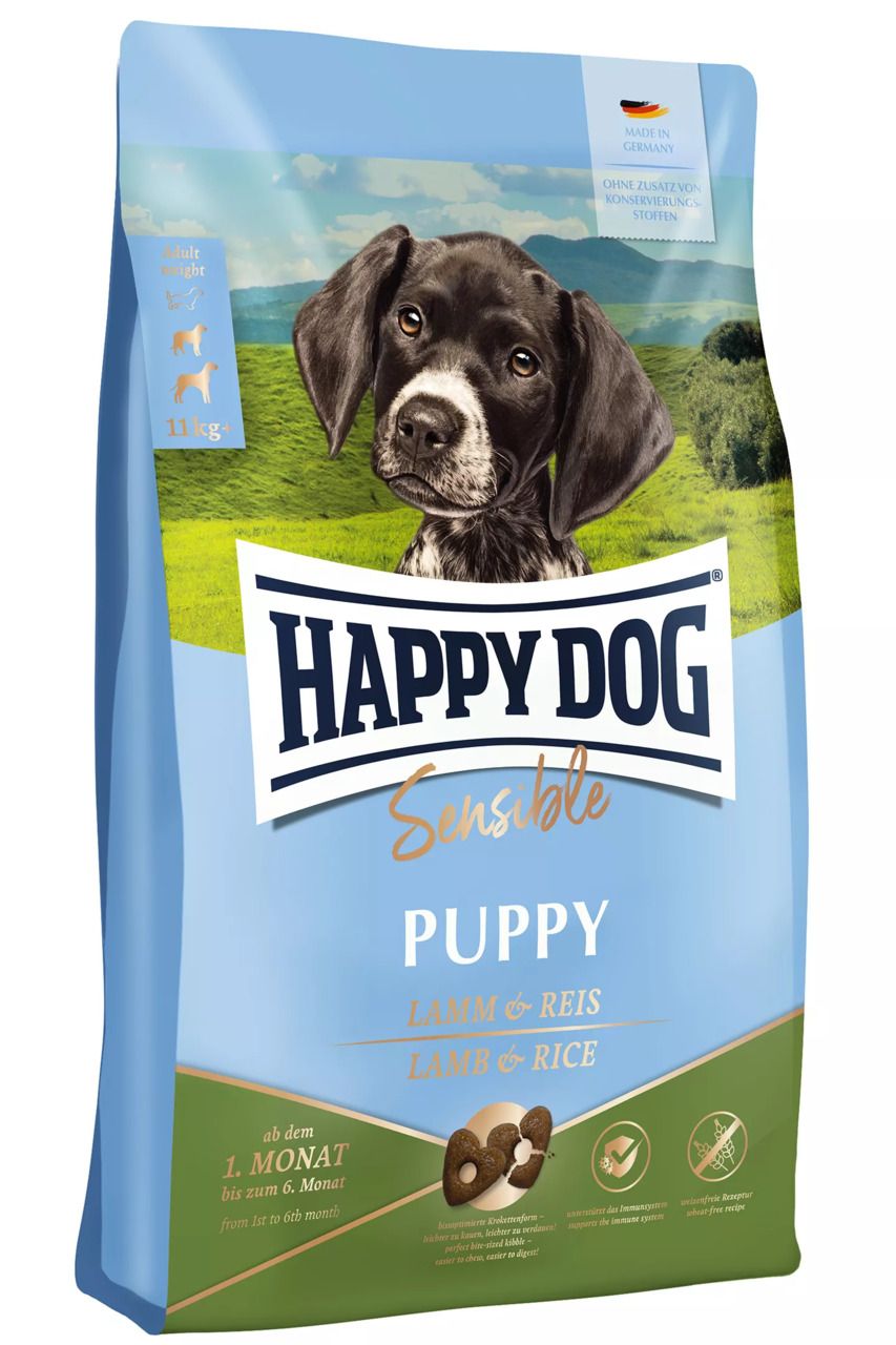 HAPPY DOG Sensible Puppy Lamm & Reis Hundetrockenfutter