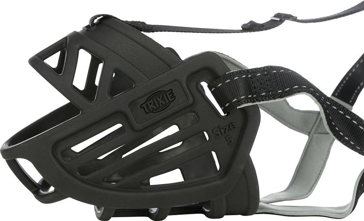 TRIXIE Muzzle Flex Maulkorb, Gummi, schwarz
