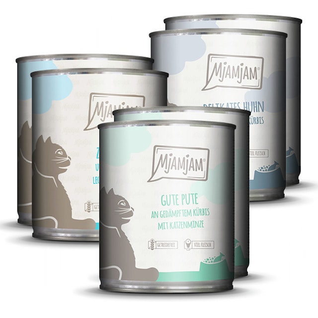 MJAMJAM Mixpaket 6 x 800g Dose KatzennassfutterVorschaubild