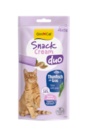 GimCat SnackCream Duo Thunfisch & Gras 6x15g Katzensnack