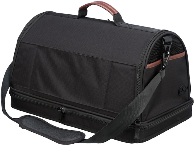 TRIXIE Airline Tasche Gate 28 x 25 x 45 Centimeter schwarz Hundetransport