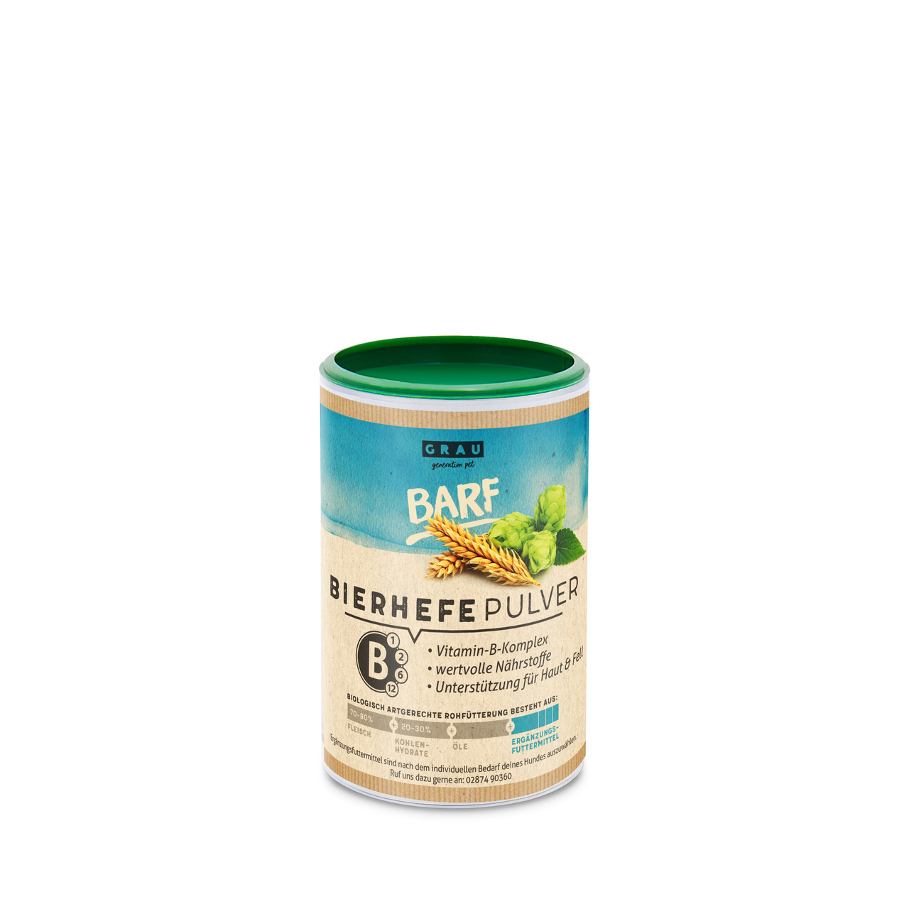 grau Bierhefe Nahrungsergänzung