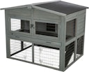 Vorschaubild Kleintierstall XL, 2-stöckig, 135 × 115 × 112 cm, grau
