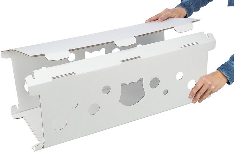 TRIXIE Katzenmöbel Finca Felice, Pappe, 125 × 62 × 62 cm, weiß