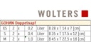 Vorschaubild Wolters Gohan Doppelnapf - Teak
