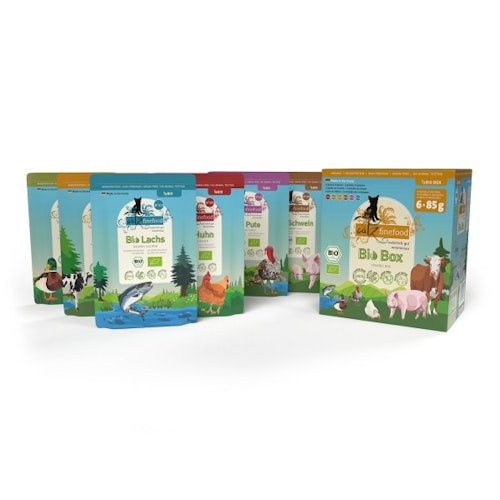 catz finefood Bio No.503-513 6x85g Multipack Katzennassfutter