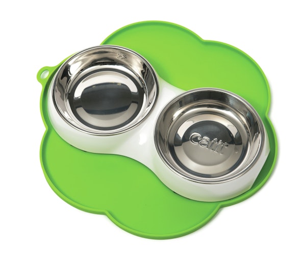 catit Silikonmatte in Blumenform ca. 30 Centimeter Katzennapfunterlage