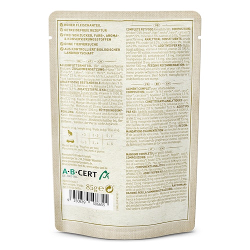 WILDES LAND Katze BIO 85g