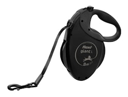 TRIXIE flexi GIANT Black Edition, Gurt, L: 8 m, mattschwarz