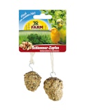 JR FARM Birds Schlemmer-Zapfen Wellensittich & Kanarien (2 Stück) 120g Vogelsnack JR FARM Birds Schlemmer-Zapfen Wellensittich & Kanarien (2 Stück) 120g VogelsnackZubehörbild