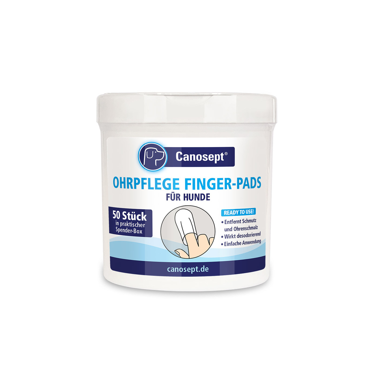 Canosept Ohrpflege-Pads 50 Stück Hundepflege
