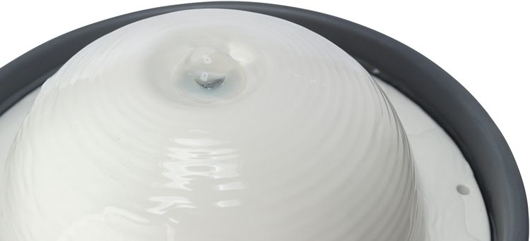 TRIXIE Trinkbrunnen Vital Dome, Keramik, 1,5 l/20 × 10 × 20 cm, grau/weiß