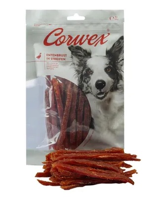 Corwex Entenbrust in Streifen Hundesnack