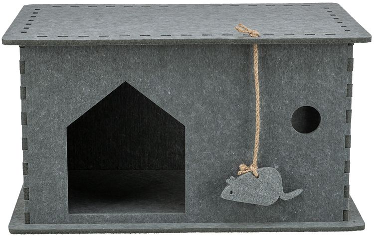 TRIXIE Höhle Lene, Filz, 54 × 30 × 35 cm, grau