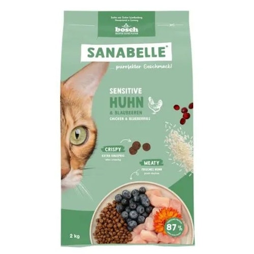 Sanabelle 1 x 2kg Sensitive Huhn Katzentrockenfutter