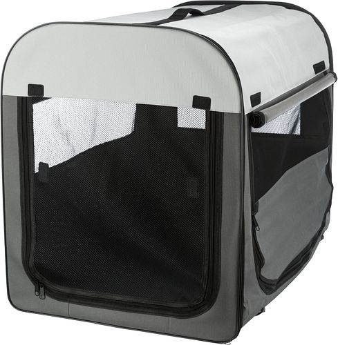 TRIXIE Hundebox Basic, dunkelgrau/hellgrau