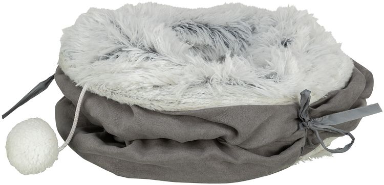 TRIXIE Spieltunnel Harvey, Plüsch, ø 27 × 116 cm, grau