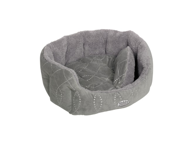 NOBBY Komfort Bett oval "CENO" grau / grau 55 x 50 x 21 cm NOBBY Komfort Bett oval "CENO" grau / grau 55 x 50 x 21 cm