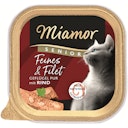 Vorschaubild Miamor Feine Filets Senior Gefl. Pur+Rind 100g Katzennassfutter