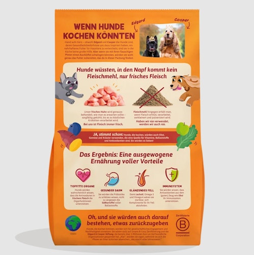 E&C 2,5kg Frisches Freilaufhuhn +Mango