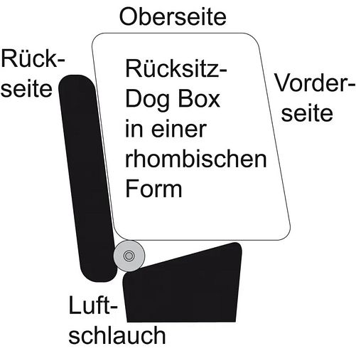 TAMI Backseat Box Hundebox mit Airbagfunktion braun