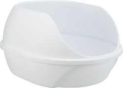 TRIXIE Katzentoilette Simao, hoher Rand, 48 × 30 × 58 cm, weiß
