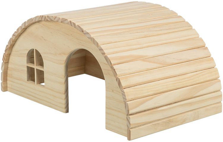 TRIXIE Haus, nagelfrei, Zwergkaninchen, Holz, 42 × 20 × 25 cm