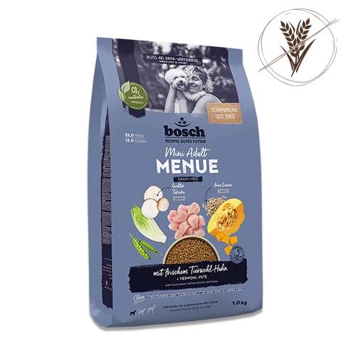 Bosch MENUE Mini Adult mit Tierwohl-Huhn 1kg 
