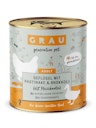 Vorschaubild grau Hund 800 Gramm Hundenassfutter