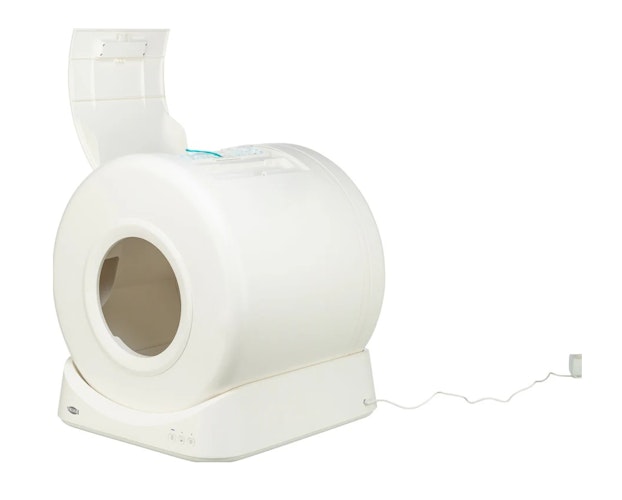 TRIXIE Smarte Katzentoilette, Kunststoff, 51 × 56 × 54 cm, weiß