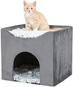 Vorschaubild TRIXIE Höhle Harvey, 38 × 38 × 38 cm, grau/weiß-schwarz