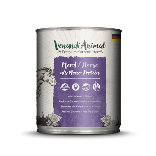 Venandi Animal Monoprotein 800g Katzennassfutter