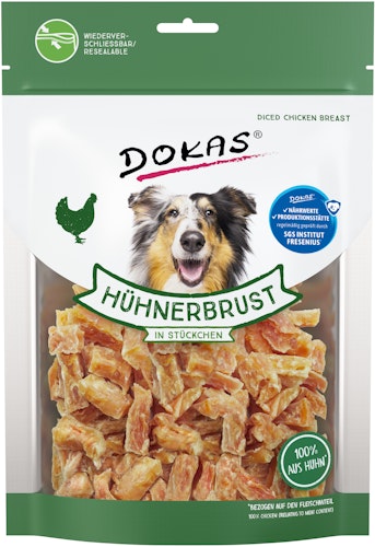 DOKAS Hühnerbrust in Stückchen Hundesnack