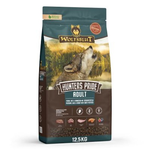 WOLFSBLUT Hunters Pride Fasan, Ente & Kaninchen mit Süßkartoffeln Hundetrockenfutter