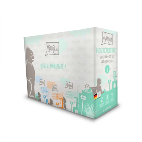 MJAMJAM Mixpaket 12 x 125 Gramm Katzennassfutter