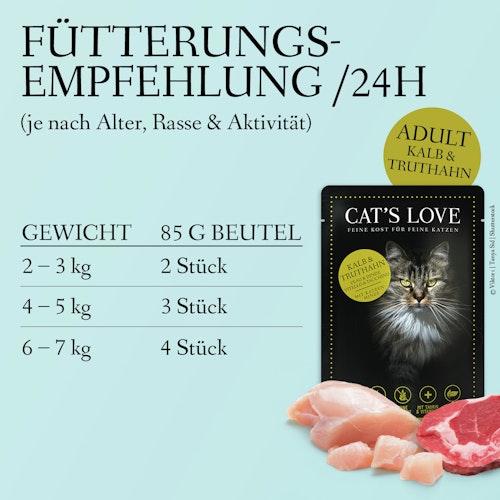 Cat's Love Adult Mix 85g Beutel Katzennassfutter