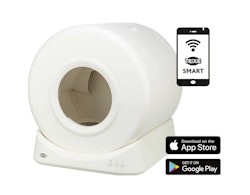 TRIXIE Smarte Katzentoilette, Kunststoff, 51 × 56 × 54 cm, weiß