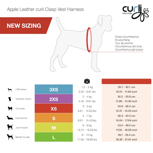 curli Apple Leather braun Hundegeschirr