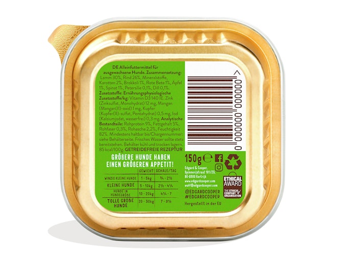 Edgard&Cooper Adult 150 Gramm Hundenassfutter