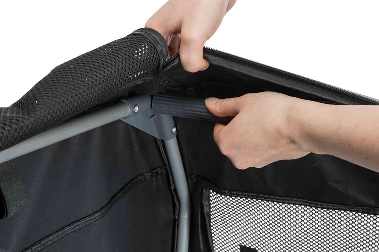 TRIXIE Hundebox Easy, XS–S: 50 × 33 × 36 cm, grau