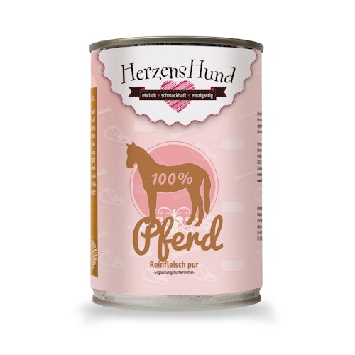 Herzenshund Reinfleisch 400 Gramm Hundenassfutter